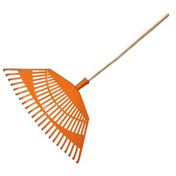 

J.A.D. TOOLS Hrábě vějířové obloukové plastové, 23 planžet s násadou 120 cm