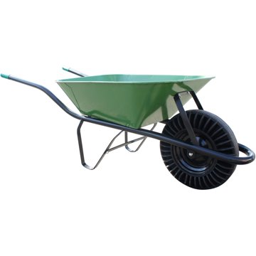 

J.A.D. TOOLS kolečko stavební, plná pryž, 60 l, zelené