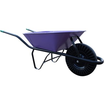 

J.A.D. TOOLS kolečko stavební, plná pryž, 60 l, fialové