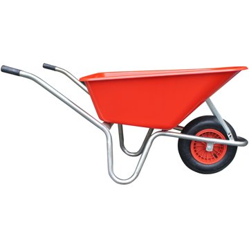 

J.A.D. TOOLS Zahradní kolečko Livex 100 l, červené