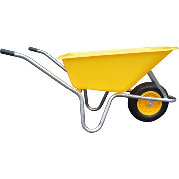 

J.A.D. TOOLS Zahradní kolečko Livex 100 l, žluté