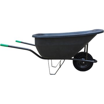

J.A.D. TOOLS kolečko hospodářské 180 l, plná pryž, plastová korba