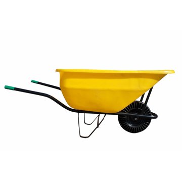 

J.A.D. TOOLS kolečko hospodářské 180 l, nafukovací kolo, žluté