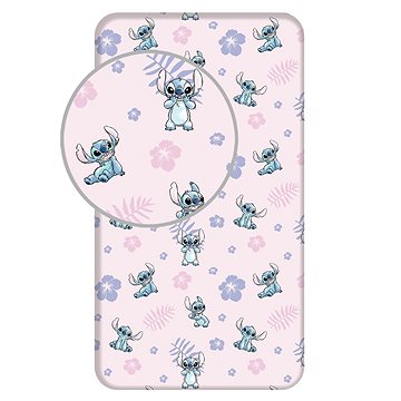 

Jerry Fabrics Prostěradlo Lilo and Stitch Pink 90 × 200 × 25 cm