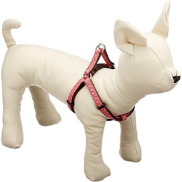 

Japan Premium Ergo-anatomický postroj, velikost M, růžový s puntíky