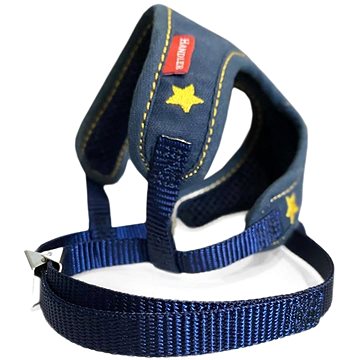 

Japan Premium Set postroj + vodítko "Anglický styl"s dvojitým zapínáním, velikost SS, modrý