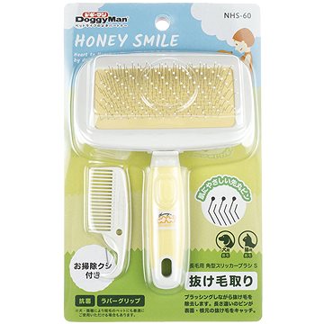 

Japan Premium Profesionální rozčesávací kartáč s kapkami a hřebenem pro kočky a psy, velikost S