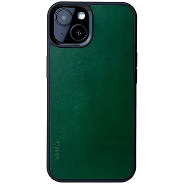 

Lemory iPhone 13 kožený kryt tmavě zelená