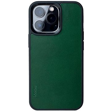 

Lemory iPhone 13 Pro Max kožený kryt tmavě zelená