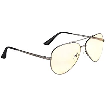 

GUNNAR Maverick Gunmetal, jantarová skla