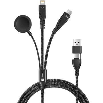 CONNECT IT Wirez 6in1, 1.25 m, černý