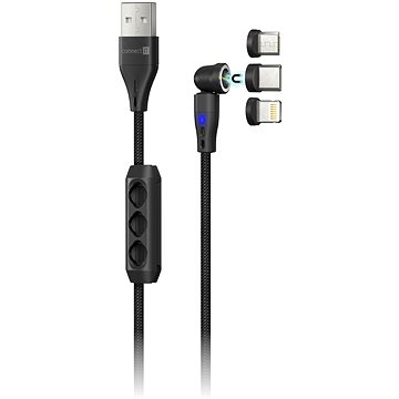 

CONNECT IT Magnetic PowerLink 3in1, 2m, černá