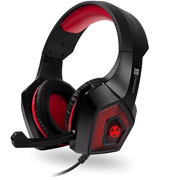 

CONNECT IT CHP-5500-RD BATTLE RNBW Ed. 2 Gaming Headset, red