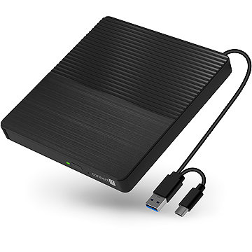 CONNECT IT 3v1 SlimDrive + čtečka karet, USB-C