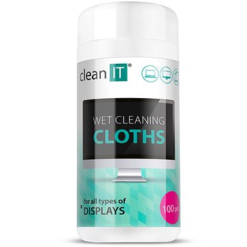 

CLEAN IT vlhčené čisticí utěrky na obrazovky 100 ks