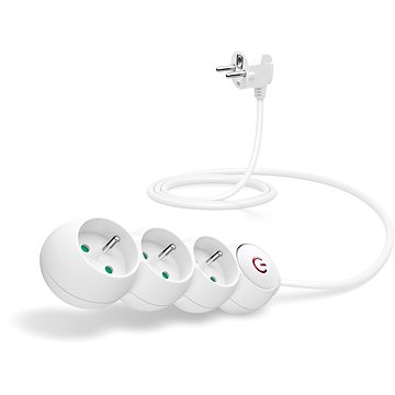 

CONNECT IT prodlužovací 230 V, 3 zásuvky, 1,5 m, s vypínačem, bílý