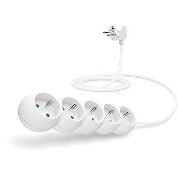 CONNECT IT prodlužovací 230V, 5 zásuvek, 2m, bílý
