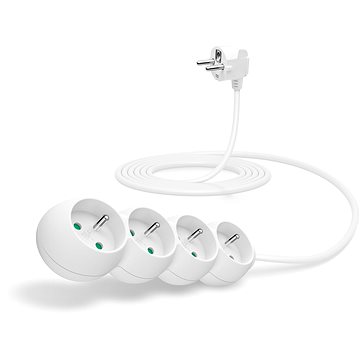 CONNECT IT prodlužovací 230V, 4 zásuvky, 3m, bílý