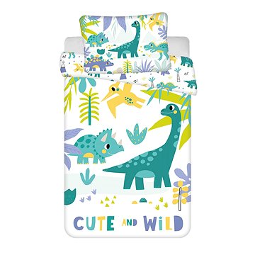 

Jerry Fabrics Povlečení do postýlky Dino Cute and Wild baby 100 × 135, 40 × 60 cm