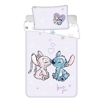 

Jerry Fabrics Povlečení do postýlky Lilo and Stitch Purple baby 100 × 135, 40 × 60 cm