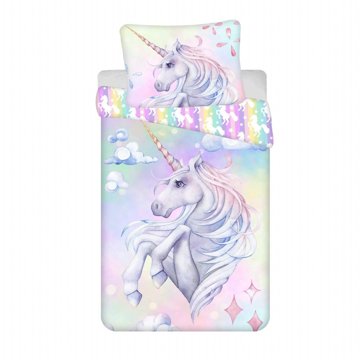 

Jerry Fabrics Fototisk Unicorn pastel rainbow 140 × 200, 70 × 90 cm