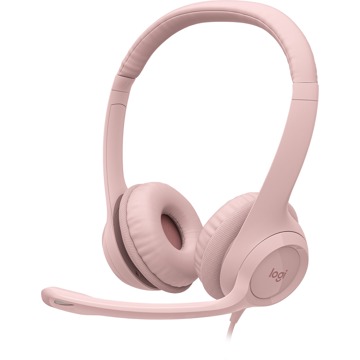 

Logitech USB Headset H390, růžová