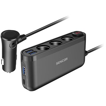 Sencor SCH 470 USB/12V/24V ADAPTER - Nabíječka do auta