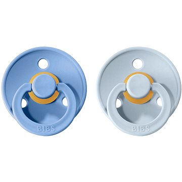 

Bibs Colour dudlík z přírodního kaučuku 2 ks Sky Blue / Baby Blue - velikost 1 (0-6m.)