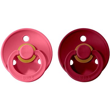 

Bibs Colour dudlík z přírodního kaučuku 2 ks Coral / Ruby - velikost 2 (6-18m.)