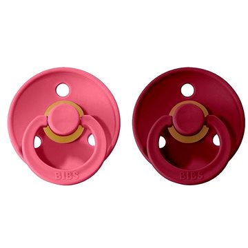 

Bibs Colour dudlík z přírodního kaučuku 2 ks Coral / Ruby - velikost 1 (0-6m.)