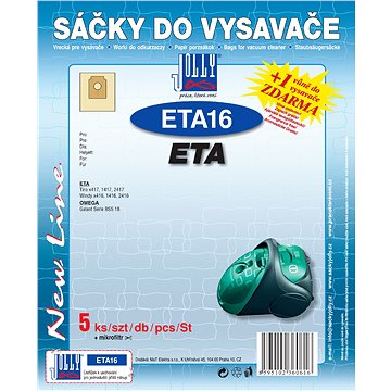 

Sáčky do vysavače ETA16