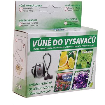 

Vůně do vysavače - citron (5 ks) - osvěžující a dezinfekční účinky