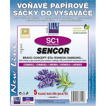 

Sáčky do vysavače SC1 - vůně Levandule