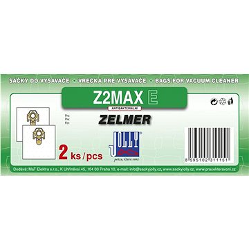 

JOLLY Sáčky do vysavače Z2 MAX E, 2 ks - textilní