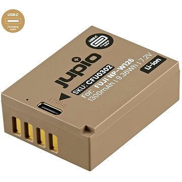 

Jupio NP-W126S *ULTRA C* 1300mAh s USB-C vstupem pro nabíjení