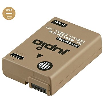 

Jupio EN-EL14A *ULTRA C* 1200mAh s USB-C vstupem pro nabíjení