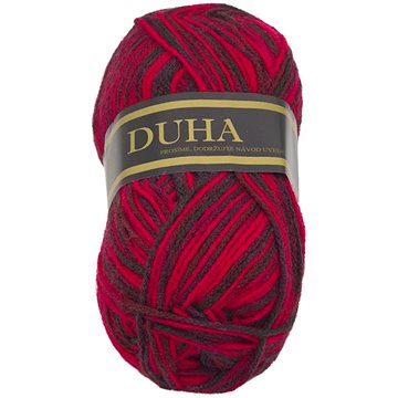 

Duha 50g - 421 červená, černá