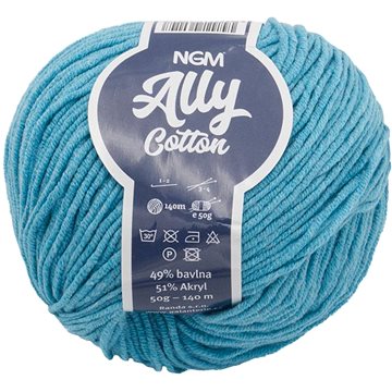 

Ally cotton 50g - 016 tyrkysová