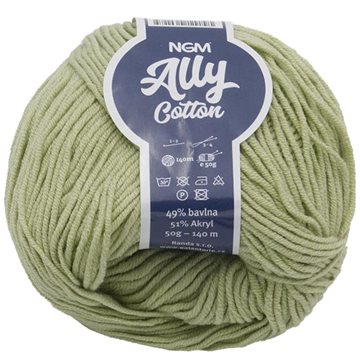 

Ally cotton 50g - 019 sv.zelená