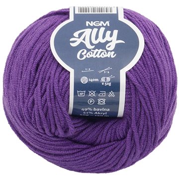 

Ally cotton 50g - 021 tm.fialová