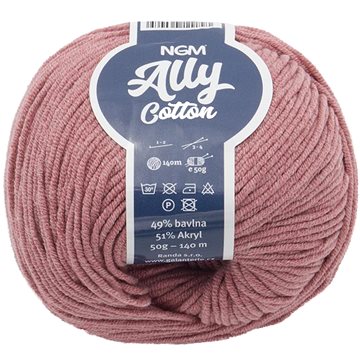 

Ally cotton 50g - 024 starorůžová