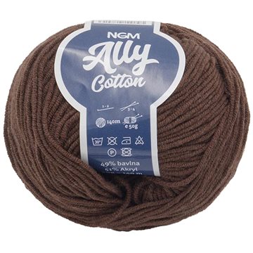 

Ally cotton 50g - 059 tm.hnědá