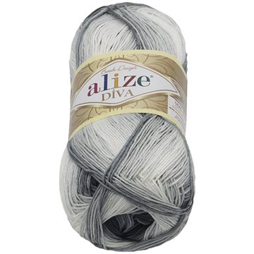 

DIVA batik 100g - 1900 šedá, černá