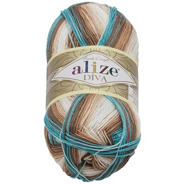 

DIVA batik 100g - 4603 bílá, béžová, tyrkysová