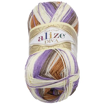 

DIVA batik 100g - 7391 bílá, béžová, fialová