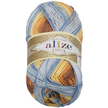 

DIVA batik 100g - 7647 žlutá, oranžová, hnědá, modrá