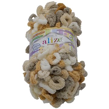 

Puffy color 100g - 5926 béžová, bílá