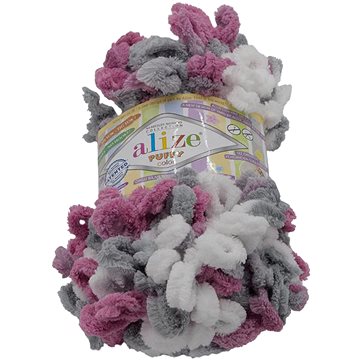 

Puffy color 100g - 6070 bílá, šedá, tmavě růžová