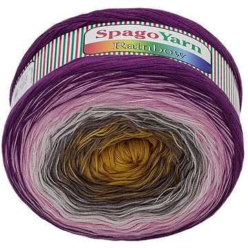

SpagoYarn Rainbow 250g - 4 růžovo-fialová