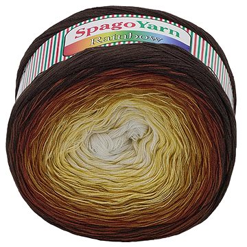 

SpagoYarn Rainbow 250g - 7 žluto-hnědá